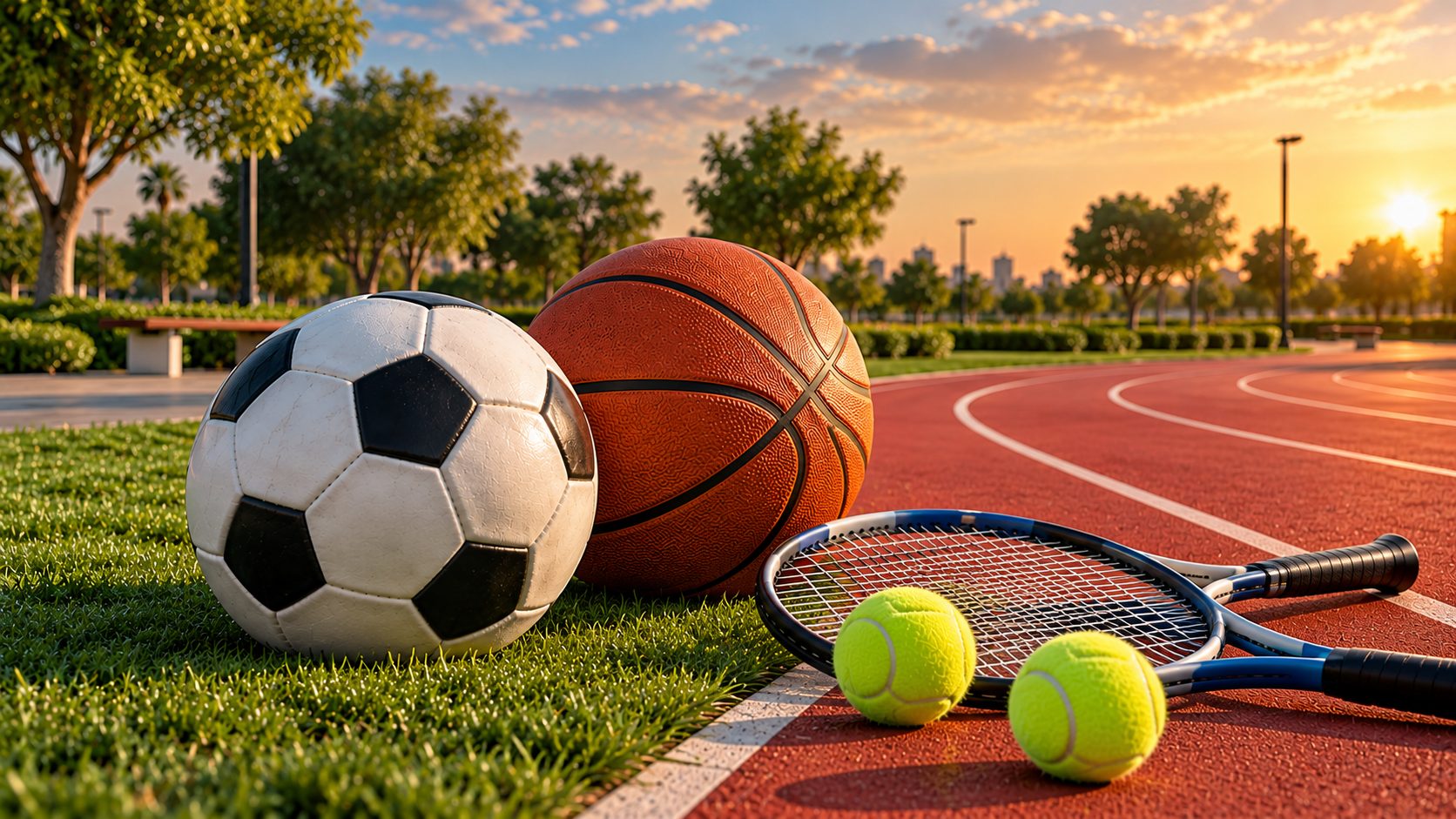 Golden Hour Sports Park Still Life